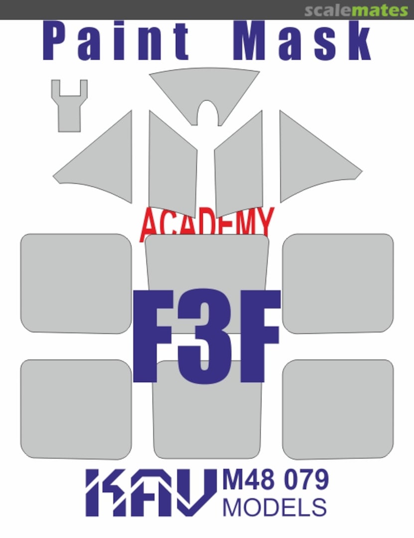 Boxart Grumman F3F paint mask KAV M48 079 KAV models Boxart Grumman F3F paint mask KAV M48 079 KAV models