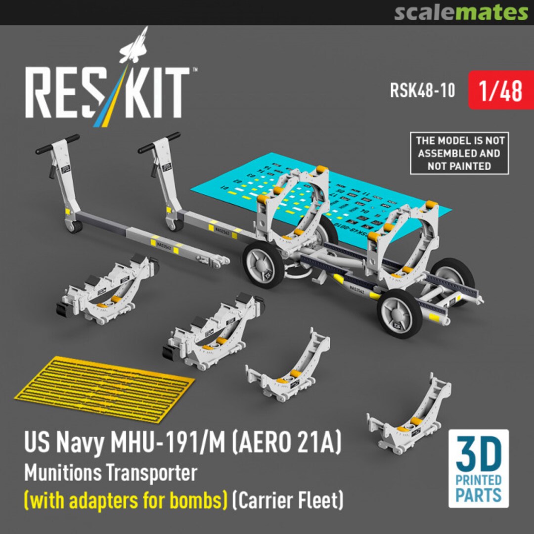 Boxart MHU-191/M (AERO 21A) US Navy Munitions Transporter RSK48-0010 ResKit Boxart MHU-191/M (AERO 21A) US Navy Munitions Transporter RSK48-0010 ResKit