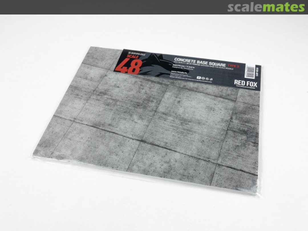 Boxart Concrete Base Square Type 3 300x230mm RFSDB-48015 Red Fox Studio Boxart Concrete Base Square Type 3 300x230mm RFSDB-48015 Red Fox Studio