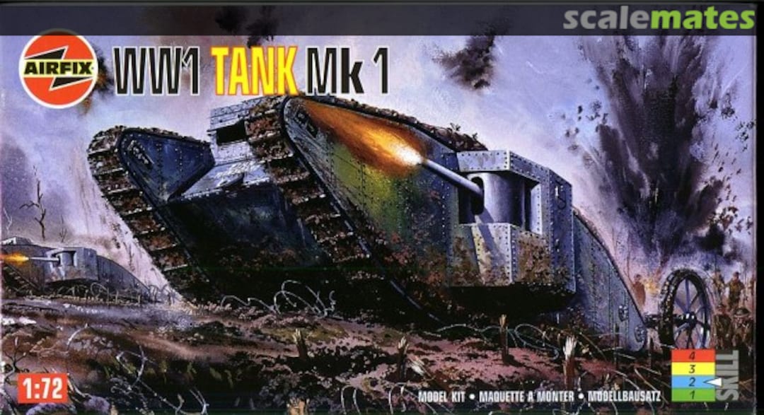 Boxart WW1 Tank Mk 1 01315 Airfix