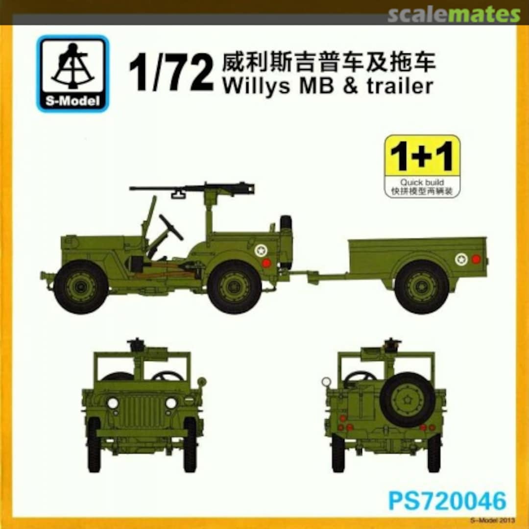 Boxart Willys MB & Trailer PS720046 S-Model (China) Boxart Willys MB & Trailer PS720046 S-Model (China)