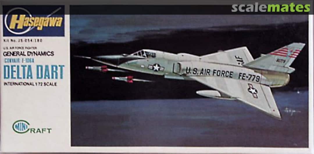 Boxart General Dynamics F-106A Delta Dart JS-054 Minicraft Hasegawa