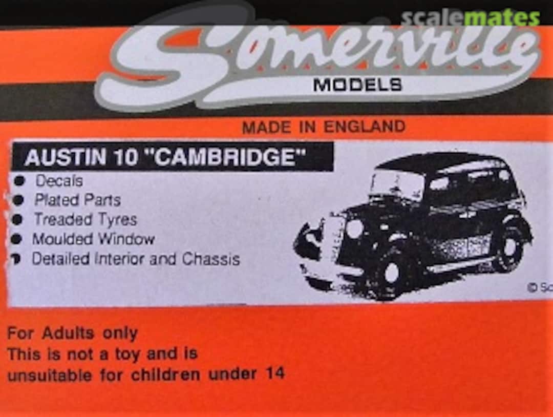 Boxart Austin 10 Cambridge 131 Somerville Models Boxart Austin 10 Cambridge 131 Somerville Models