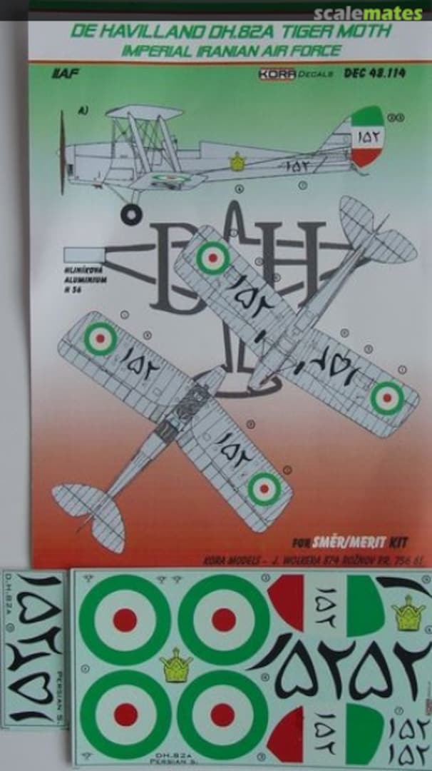 Boxart De Havilland DH.82A Tiger Moth DEC48114 Kora Models Boxart De Havilland DH.82A Tiger Moth DEC48114 Kora Models