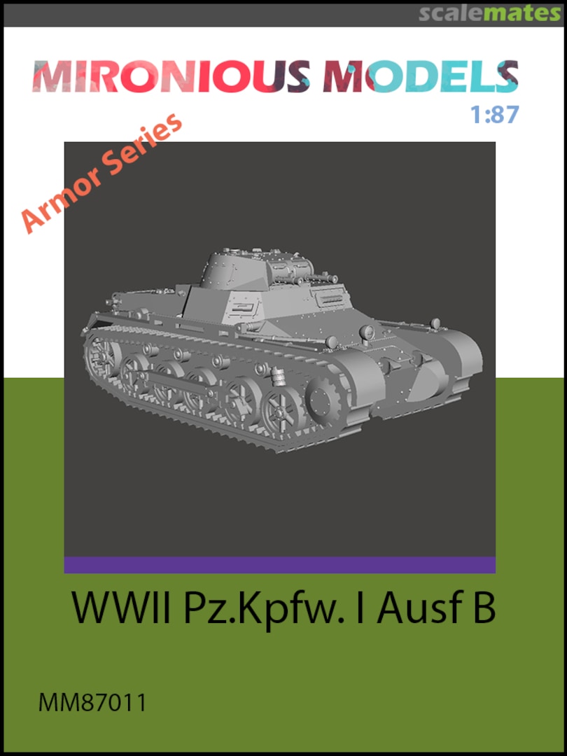 Boxart WWII Pz.Kpfw. I Ausf B MM87011 Mironious Models Boxart WWII Pz.Kpfw. I Ausf B MM87011 Mironious Models