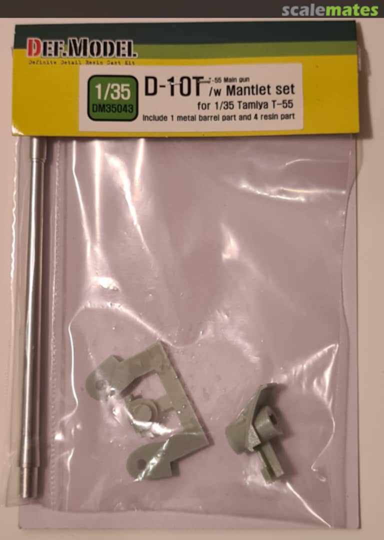 Contents T-54/55 D-10T 100mm Metal Barrel w/mantlet DM35043 Def.Model Contents T-54/55 D-10T 100mm Metal Barrel w/mantlet DM35043 Def.Model