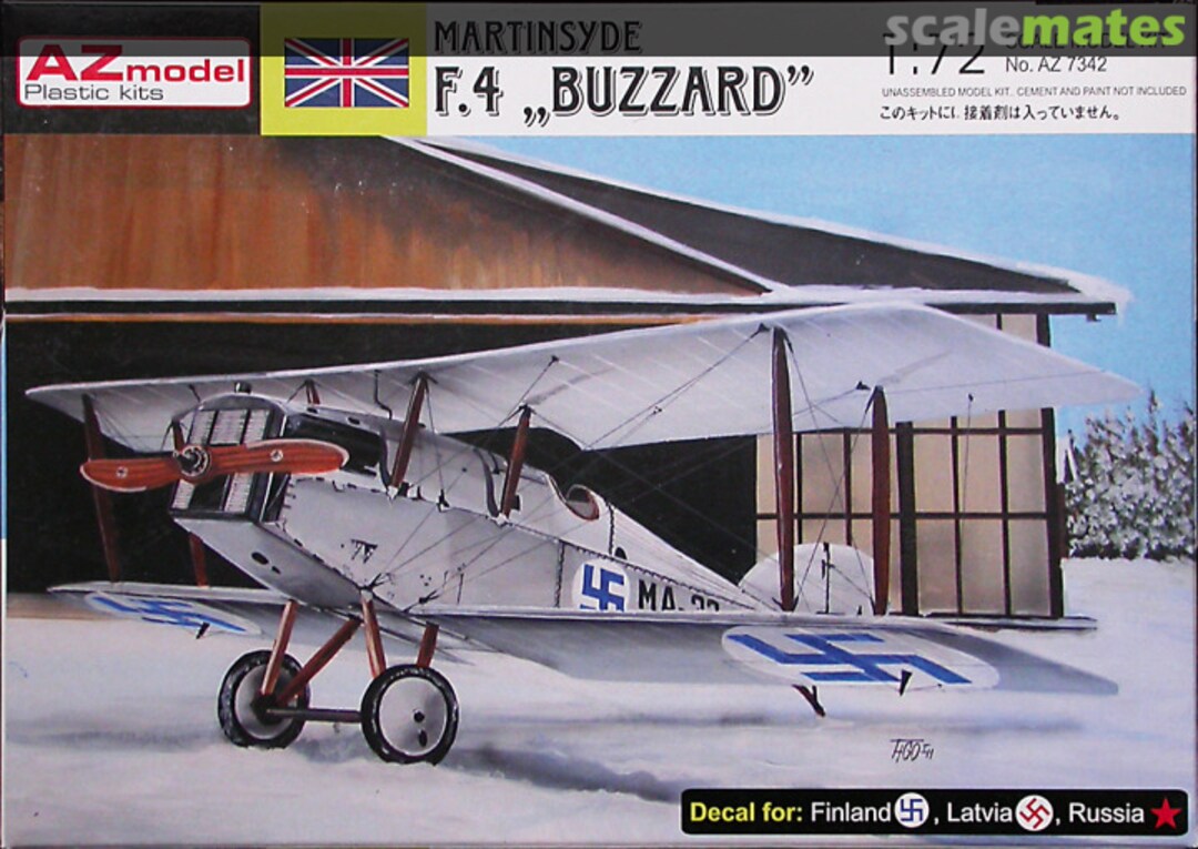 Boxart Martinsyde F.4 Buzzard AZ7342 AZmodel Boxart Martinsyde F.4 Buzzard AZ7342 AZmodel