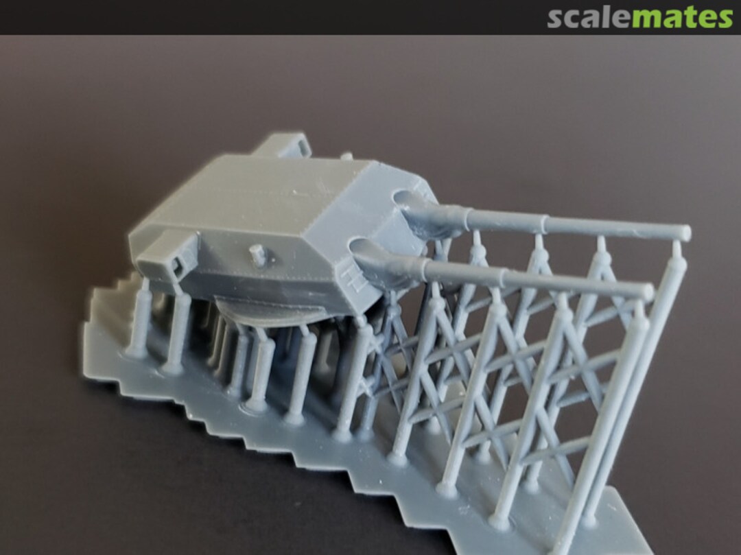 Boxart Gneisenau 38cm (15") Twin Turrets, post-reconstruction (set of 3) 570-GneisTrrts Model Monkey