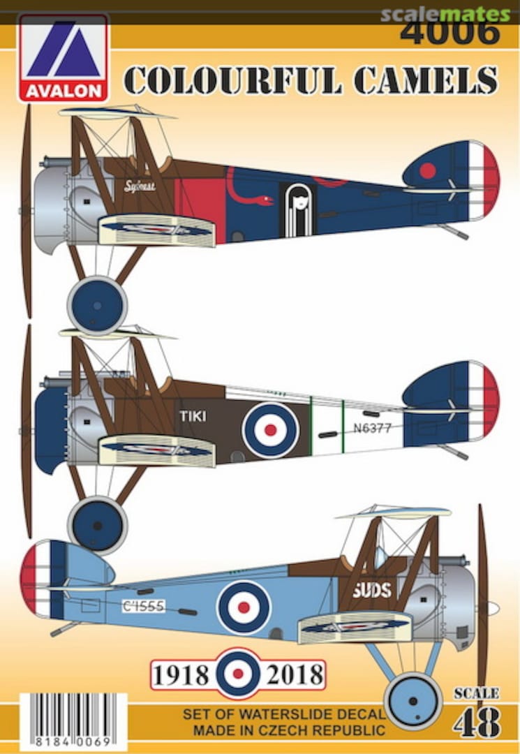 Boxart Colourful Camels 4006 Avalon Decals Boxart Colourful Camels 4006 Avalon Decals