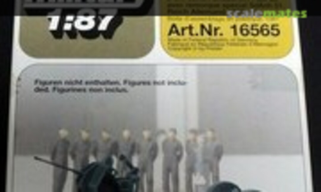 1:87 2 cm Antiaircraft Gun Flak 38 with trailer SdAnh 51 (Preiser 16565) 16565