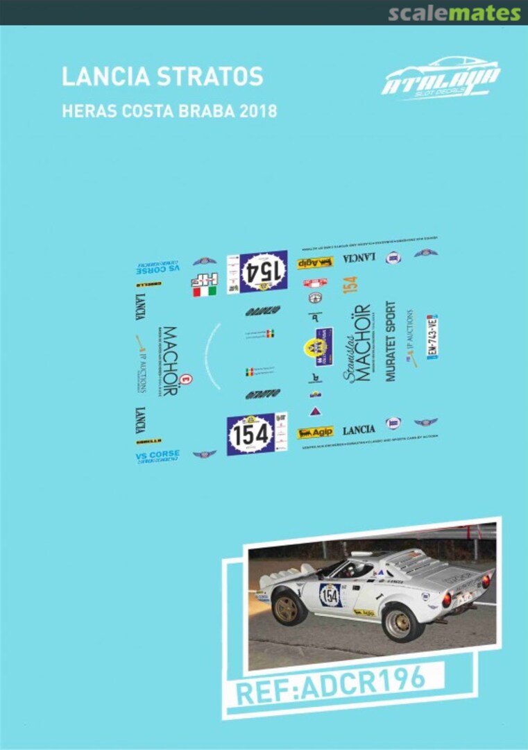 Boxart Lancia Stratos HF [EW-743-VE] "MACHOÏR" ADCR196 Atalaya Slot Decals