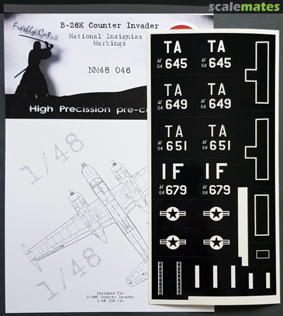 Boxart B-26K Counter Invader - National Insignia & Markings NM48046 DEAD Design Models Boxart B-26K Counter Invader - National Insignia & Markings NM48046 DEAD Design Models