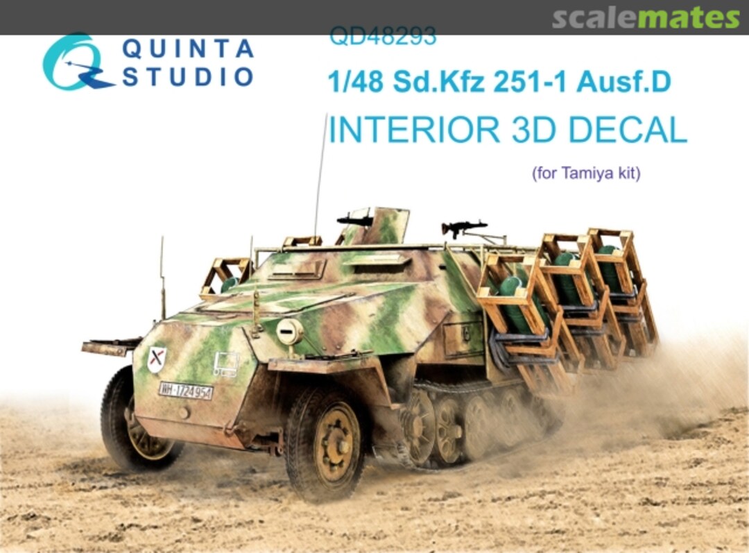 Boxart Sd.Kfz 251/1 Ausf.D interior 3D decals QD48293 Quinta Studio Boxart Sd.Kfz 251/1 Ausf.D interior 3D decals QD48293 Quinta Studio