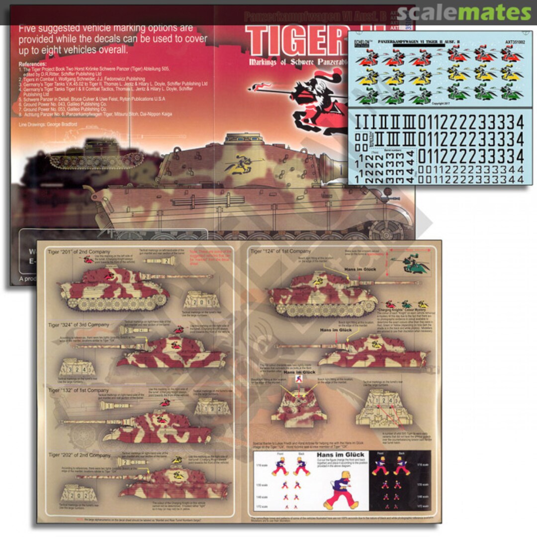 Boxart PzKpfw VI Ausf B Tiger II Schwere Panzerabteilung 505 ECH351002 Echelon Fine Details Boxart PzKpfw VI Ausf B Tiger II Schwere Panzerabteilung 505 ECH351002 Echelon Fine Details