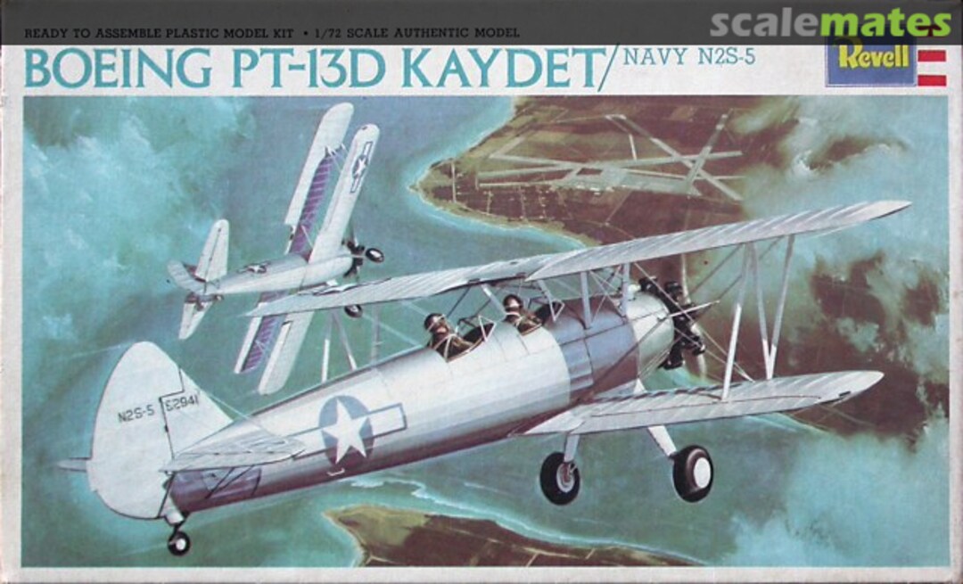 Boxart Boeing PT-13D Kaydet / Navy N2S-5 H-649 Revell Boxart Boeing PT-13D Kaydet / Navy N2S-5 H-649 Revell