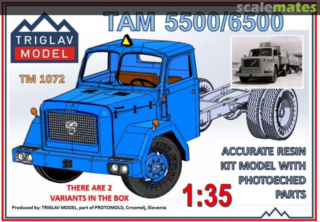 Boxart TAM 5500/6500 TM 1072 Triglav model Boxart TAM 5500/6500 TM 1072 Triglav model