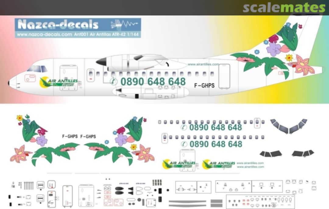 Boxart ATR 42-300 ANT001 Nazca decals Boxart ATR 42-300 ANT001 Nazca decals
