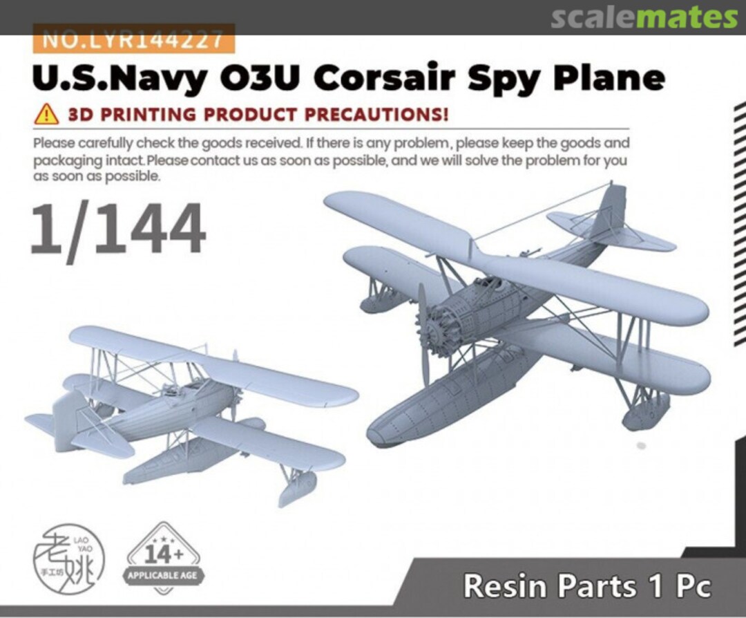 Boxart U.S. Navy O3U Corsair Spy Plane LYR144227 Yao's Studio/ 老姚手工坊 Boxart U.S. Navy O3U Corsair Spy Plane LYR144227 Yao's Studio/ 老姚手工坊