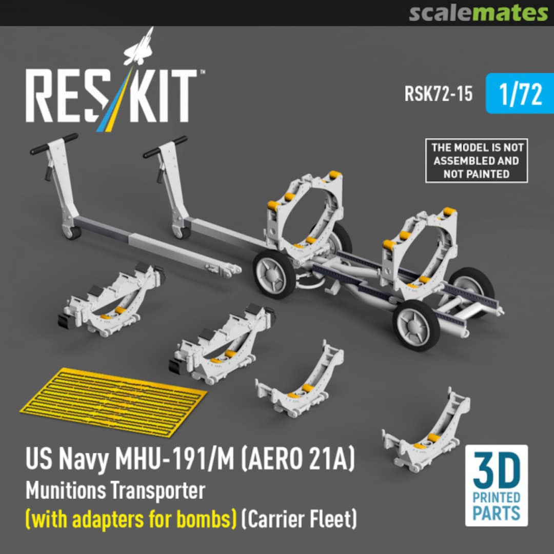 Boxart MHU-191/M (AERO 21A) US Navy Munitions Transporter RSK72-0015 ResKit Boxart MHU-191/M (AERO 21A) US Navy Munitions Transporter RSK72-0015 ResKit