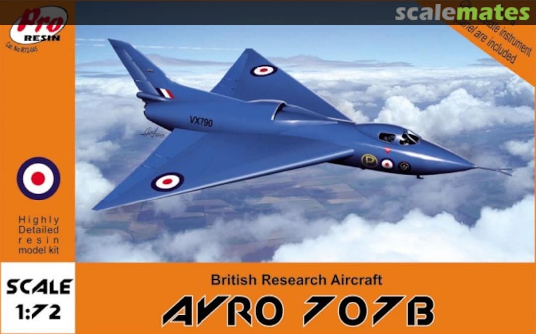 Boxart Avro 707B R72-045 Pro Resin Boxart Avro 707B R72-045 Pro Resin