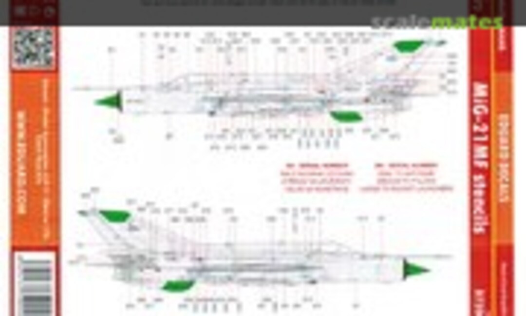 1:72 MiG-21MF stencils (Eduard D72004) D72004