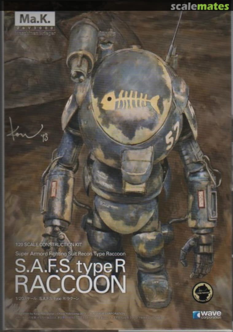 Boxart Raccoon S.A.F.S. type R MK-015 Wave Corporation Boxart Raccoon S.A.F.S. type R MK-015 Wave Corporation