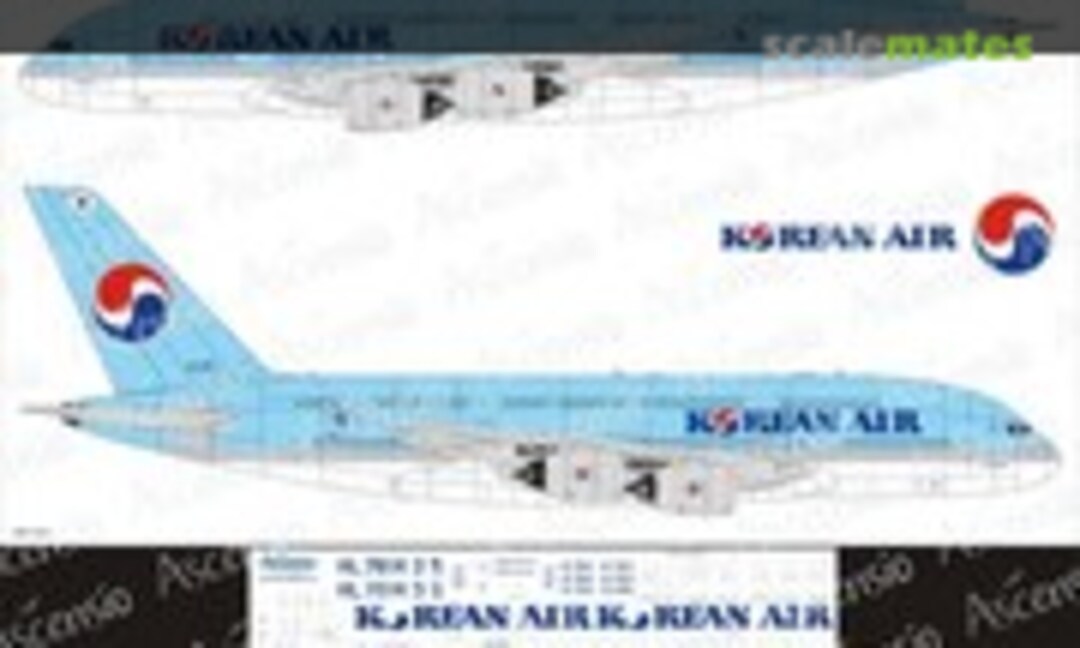 1:144 Airbus 380 Korean Air (Ascensio 380-002) 380-002