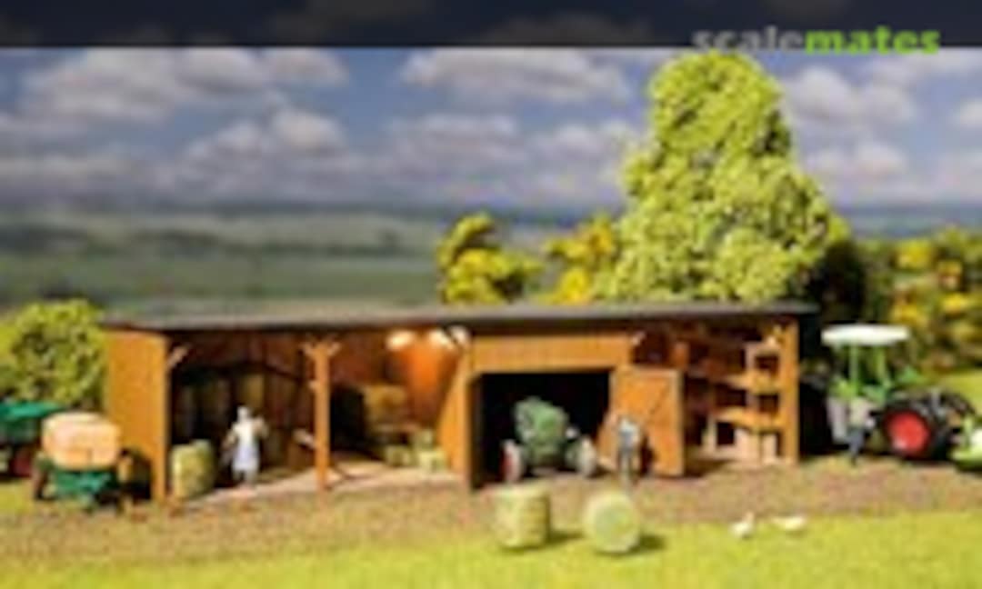 1:87 Heuballenlager mit Werkstatt (Faller 130523)