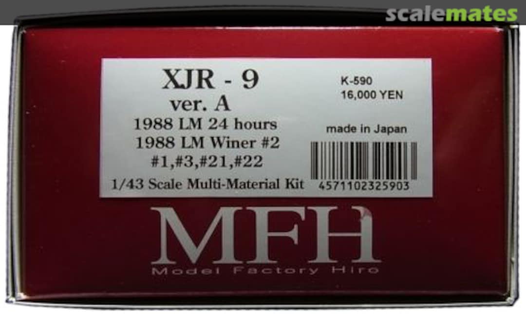 Boxart Jaguar XJR9 LM K-590 Model Factory Hiro Boxart Jaguar XJR9 LM K-590 Model Factory Hiro