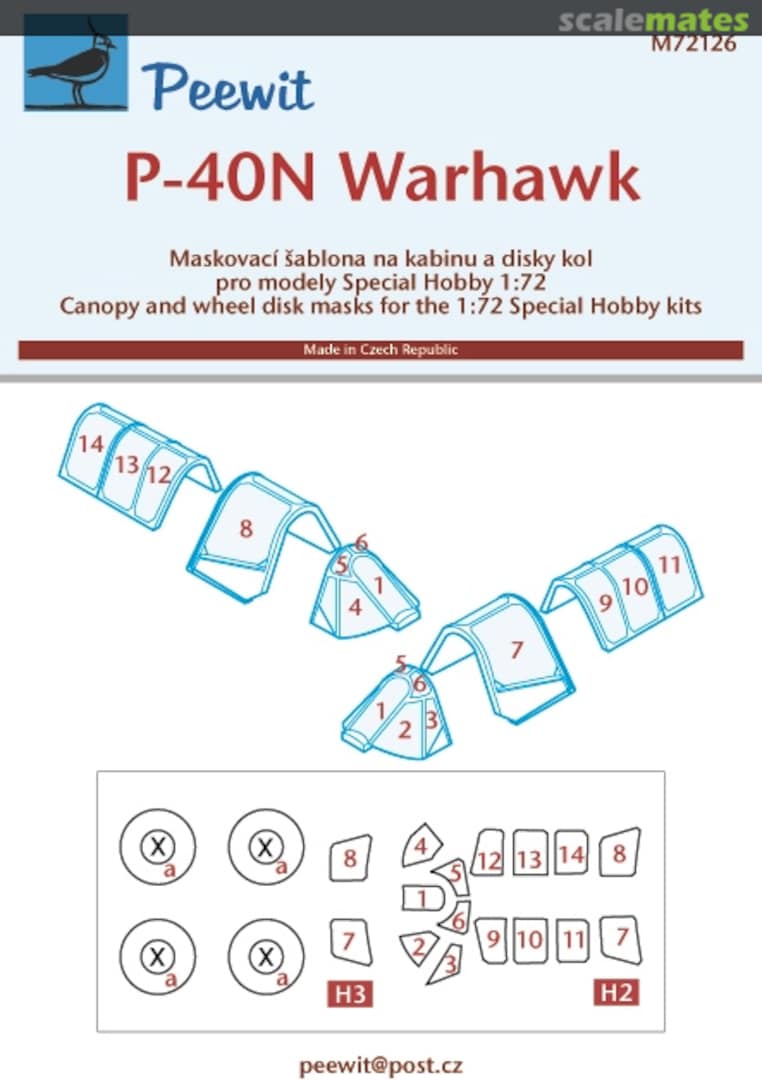Boxart P-40N Warhawk M72126 Peewit Boxart P-40N Warhawk M72126 Peewit