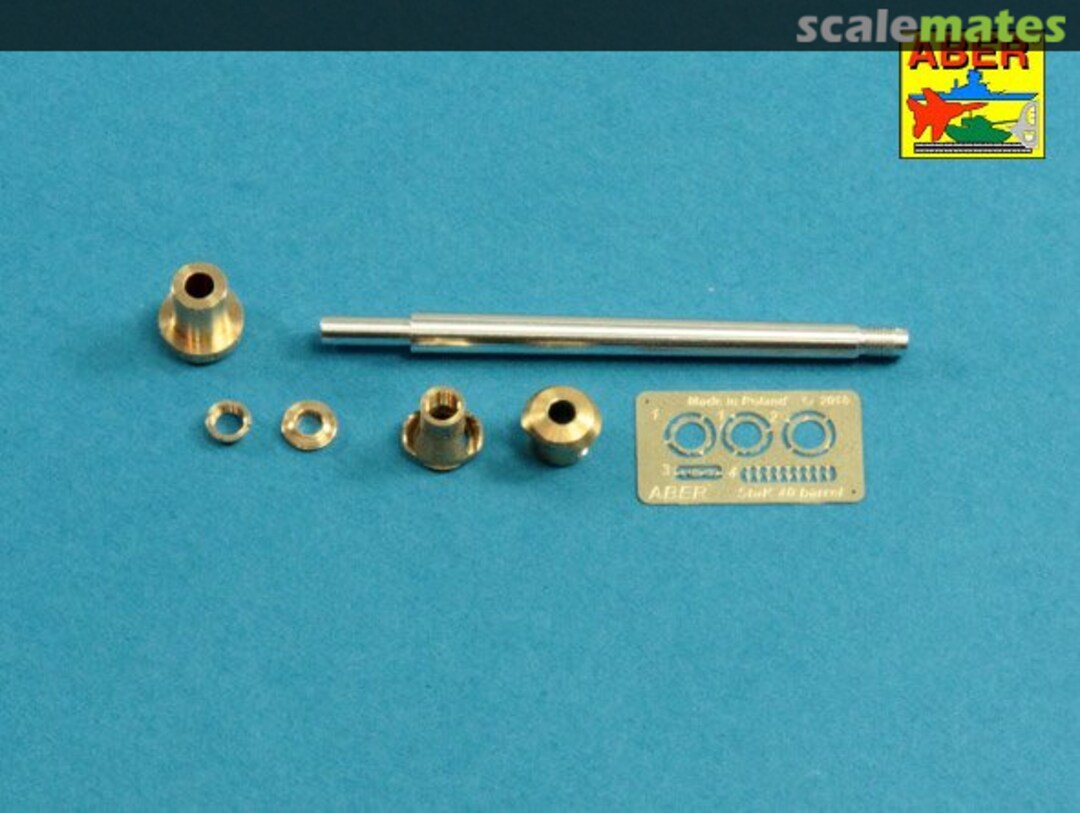 Boxart German StuK.40 L/48 7.5 cm Barrel with Middle Muzzle Brake for Stug.III, Ausf G - Middle Model 35L-59n Aber Boxart German StuK.40 L/48 7.5 cm Barrel with Middle Muzzle Brake for Stug.III, Ausf G - Middle Model 35L-59n Aber