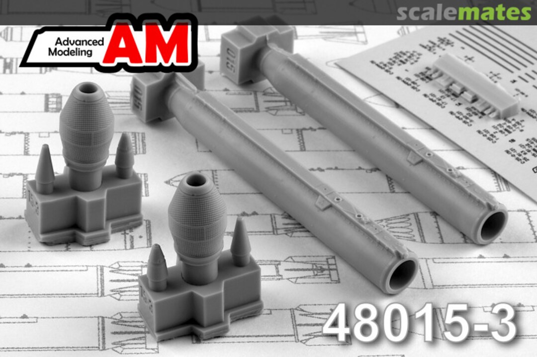 Boxart S-24-O-PU Unguided air launched rocket with fragmentation warhead 48015-3 Advanced Modeling