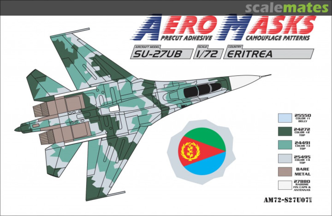 Boxart Su-27UB Eritrea AM72-S27U07 AeroMasks Boxart Su-27UB Eritrea AM72-S27U07 AeroMasks