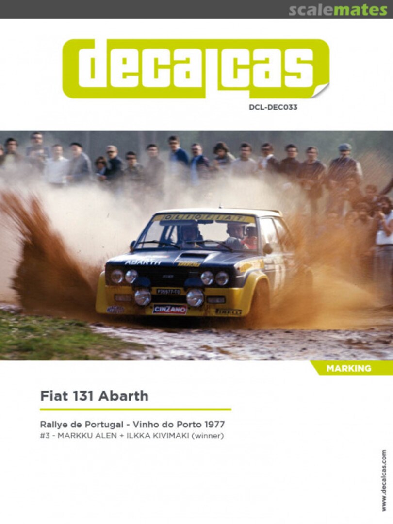 Boxart Fiat 131 Abarth DCL-DEC033 Decalcas Boxart Fiat 131 Abarth DCL-DEC033 Decalcas