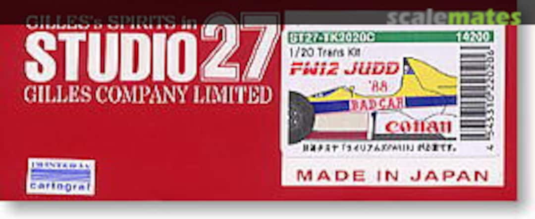 Boxart Williams FW12 Judd ST27-TK2020C Studio27
