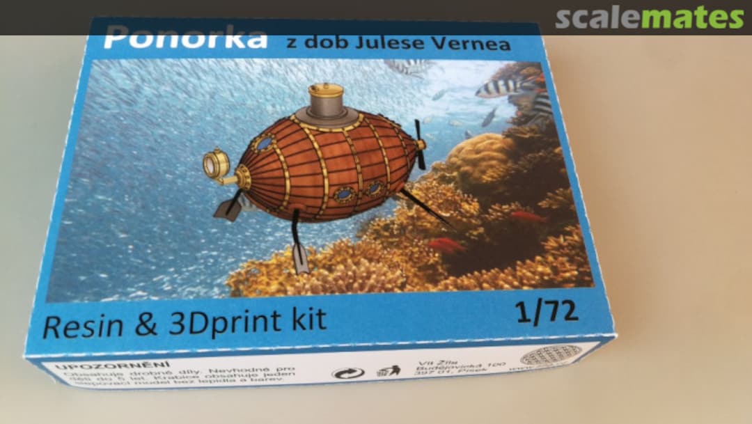 Boxart Ponorka z dob Julese Vernea VZ72001 ViZi models Boxart Ponorka z dob Julese Vernea VZ72001 ViZi models