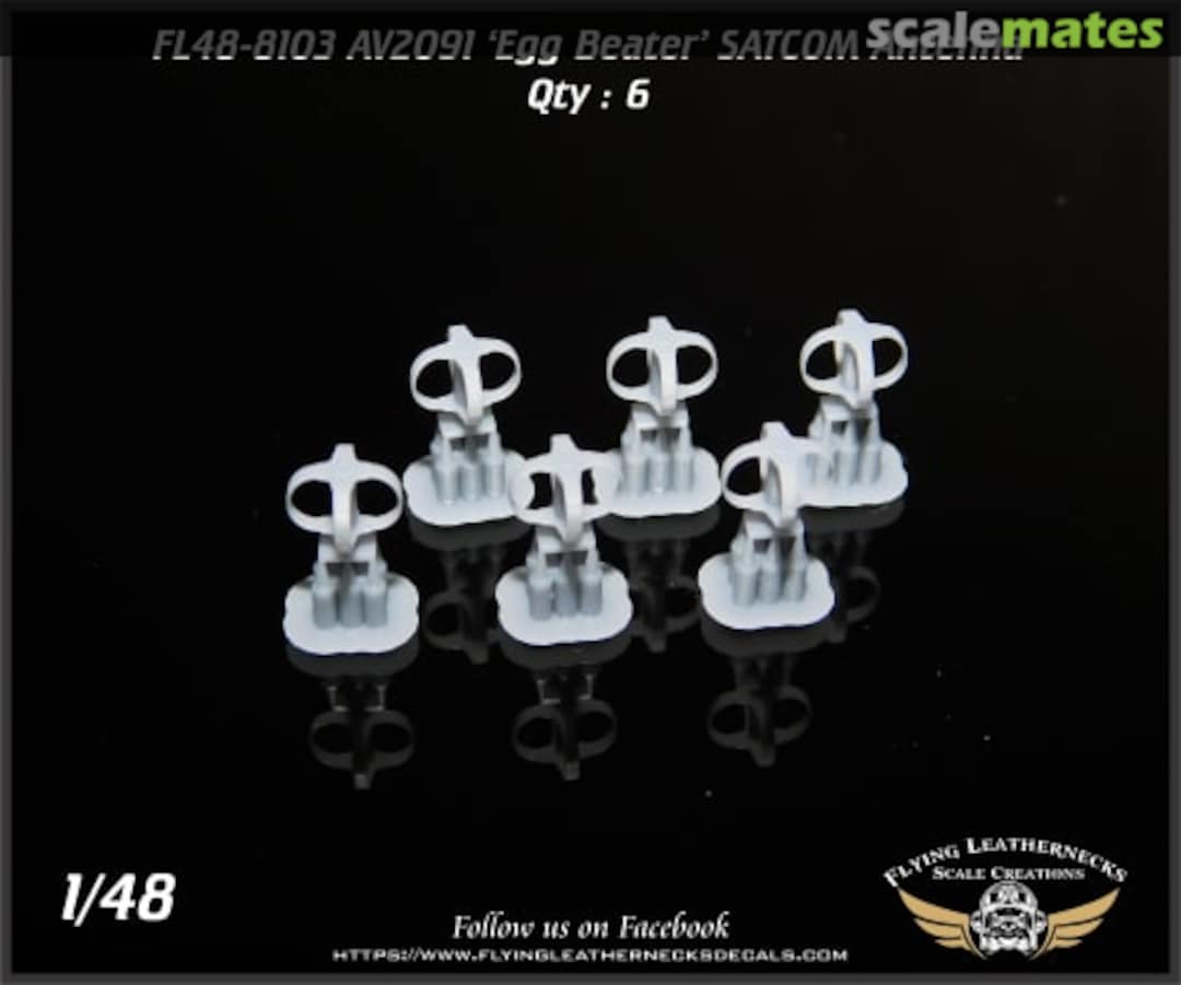 Boxart Short 'Egg Beater' SATCOM Antenna FL48-8103 Flying Leathernecks