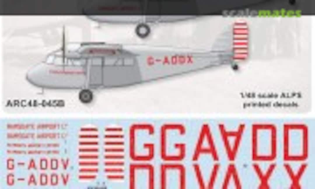 1:48 Short S.16 Scion II Decals and Masks (Arctic Decals ARC48-045B) ARC48-045B