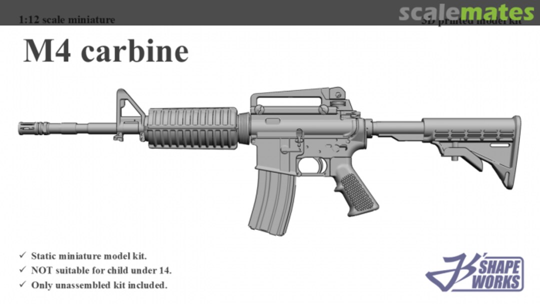 Boxart M4 carbine JS12A052 Js' Shapeworks Boxart M4 carbine JS12A052 Js' Shapeworks