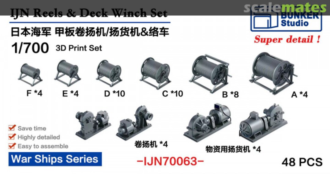 Boxart IJN Cablelifter & Bitts Set IJN70063 Bunker Studio Boxart IJN Cablelifter & Bitts Set IJN70063 Bunker Studio