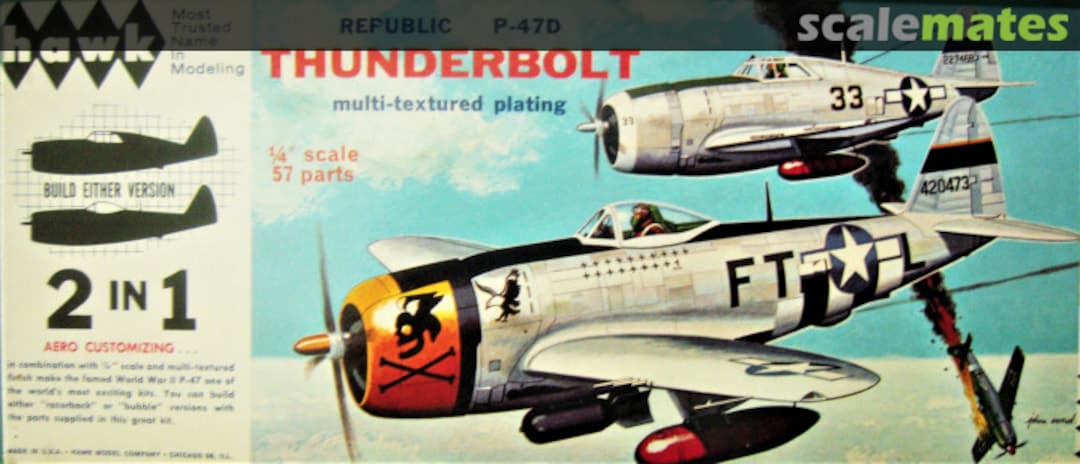 Boxart Republic P-47D Thunderbolt 212-200 Hawk Boxart Republic P-47D Thunderbolt 212-200 Hawk