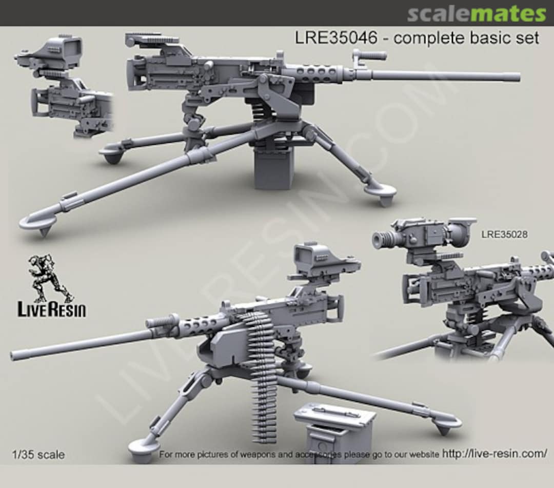 Boxart M2 Browning .50 Caliber Machine Gun on M3 tripod with MK93 Heavy Machine Gun Mounting System LRE-35046 Live Resin Boxart M2 Browning .50 Caliber Machine Gun on M3 tripod with MK93 Heavy Machine Gun Mounting System LRE-35046 Live Resin