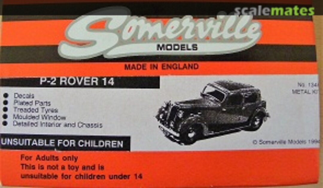 Boxart Rover P-2 14 134 Somerville Models Boxart Rover P-2 14 134 Somerville Models