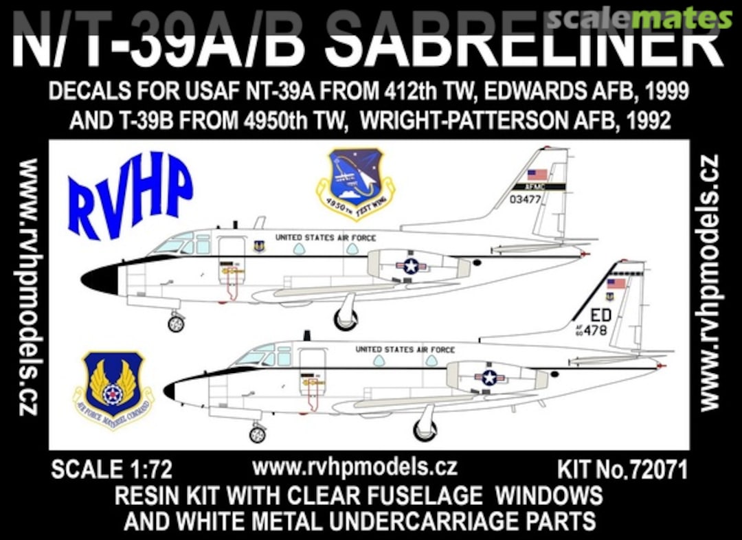 Boxart N/T-39A/B Sabreliner 72071 RVHP