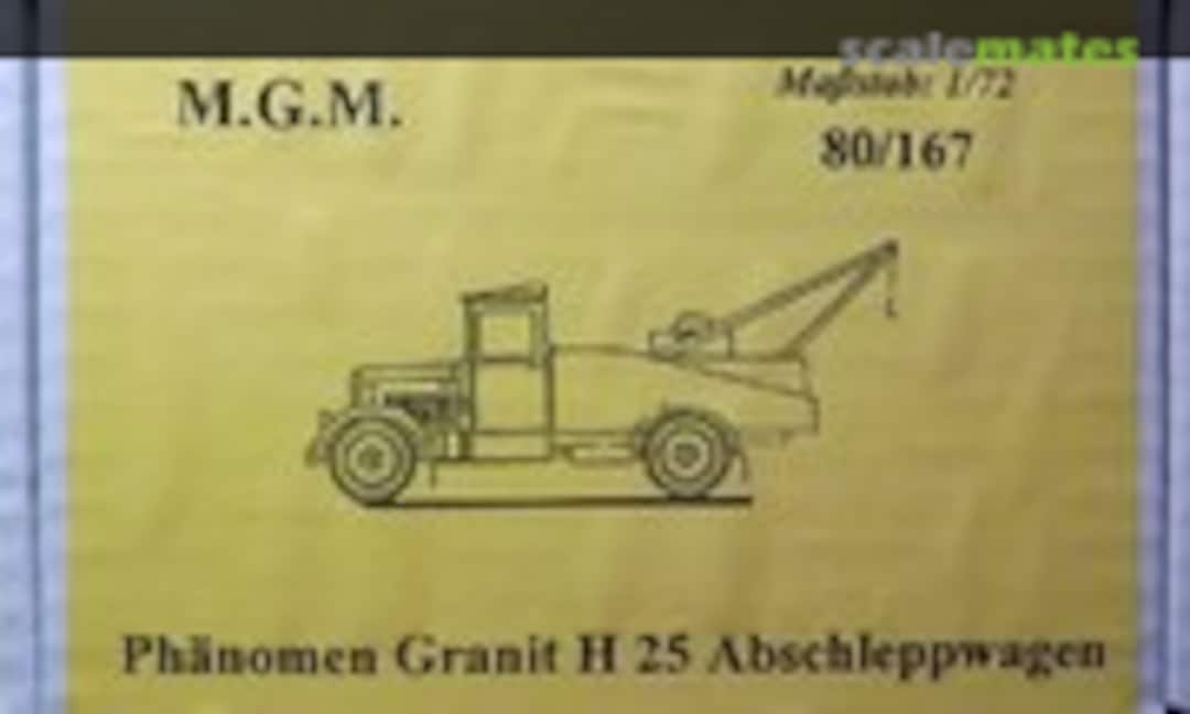 1:72 Phänomen Granit H 25 Abschleppwagen (M.G.M. 80/167) 80/167