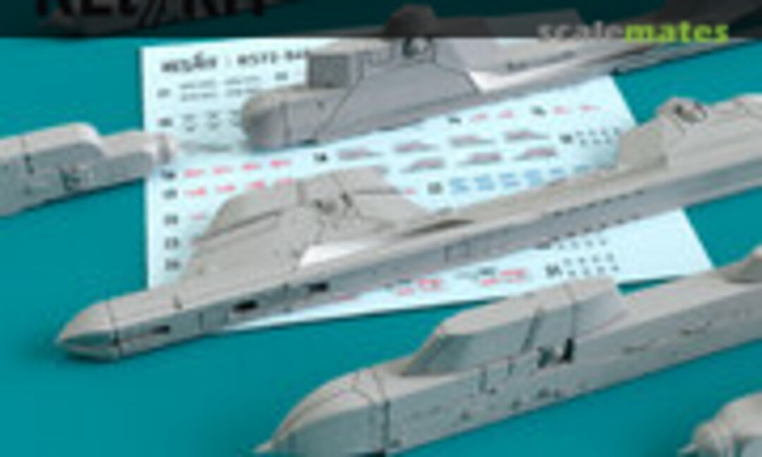 1:72 Pylons for MiG-29 - APU-470 (2 pcs) for R-27 & APU-73 (4 pcs) for R-73 (ResKit RS72-0402) RS72-0402