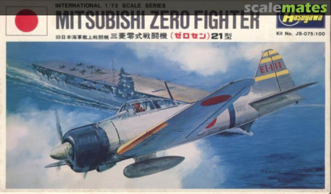 Boxart Mitsubishi Zero Fighter JS-075:100 Hasegawa Boxart Mitsubishi Zero Fighter JS-075:100 Hasegawa