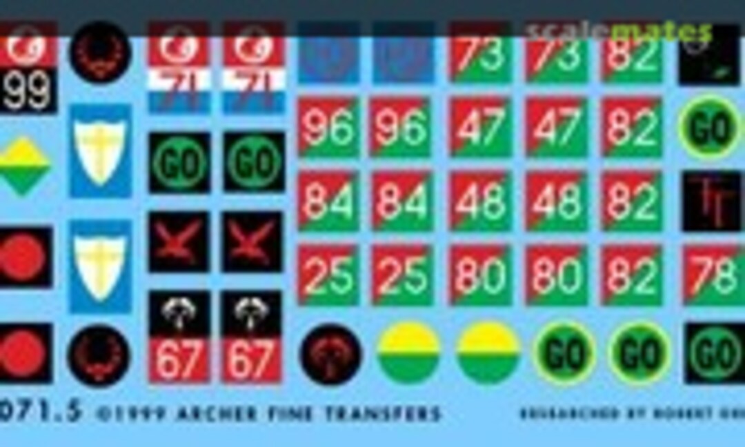 1:35 British formation signs and arm of service flash (Archer AR35071.5) AR35071.5