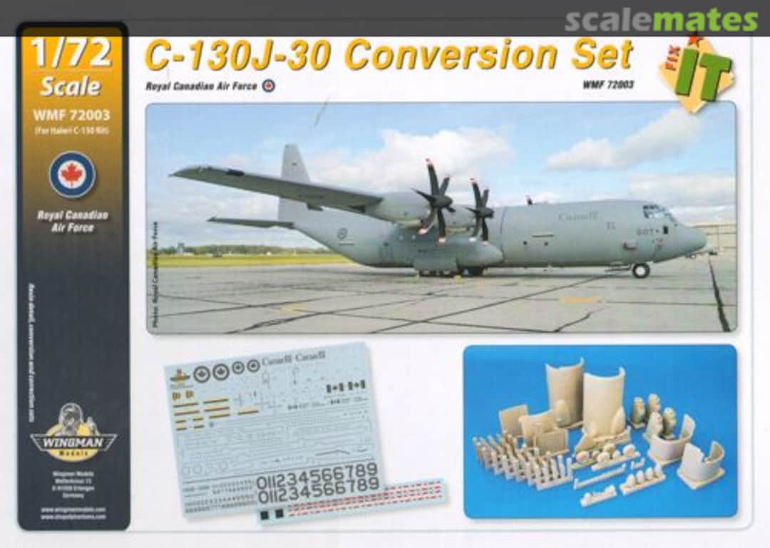 Boxart C-130J-30 Conversion Set RCAF WMF72003 Wingman Models Boxart C-130J-30 Conversion Set RCAF WMF72003 Wingman Models