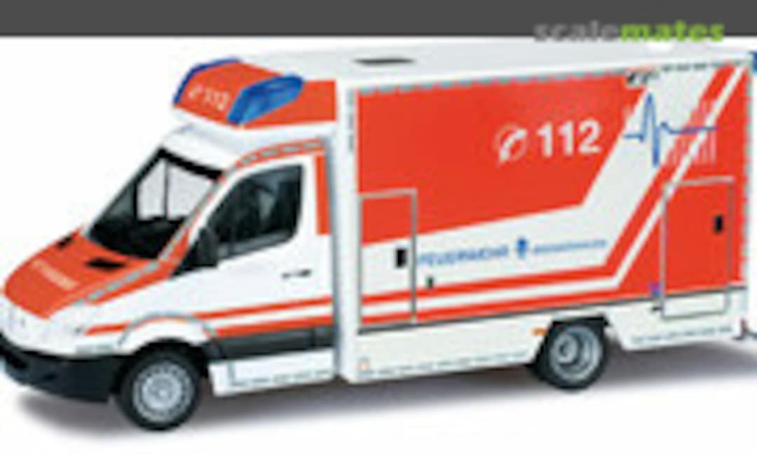 1:87 Mercedes-Benz Sprinter Fahrtec RTW &quot;Bremerhaven fire department&quot; (Herpa 090902)